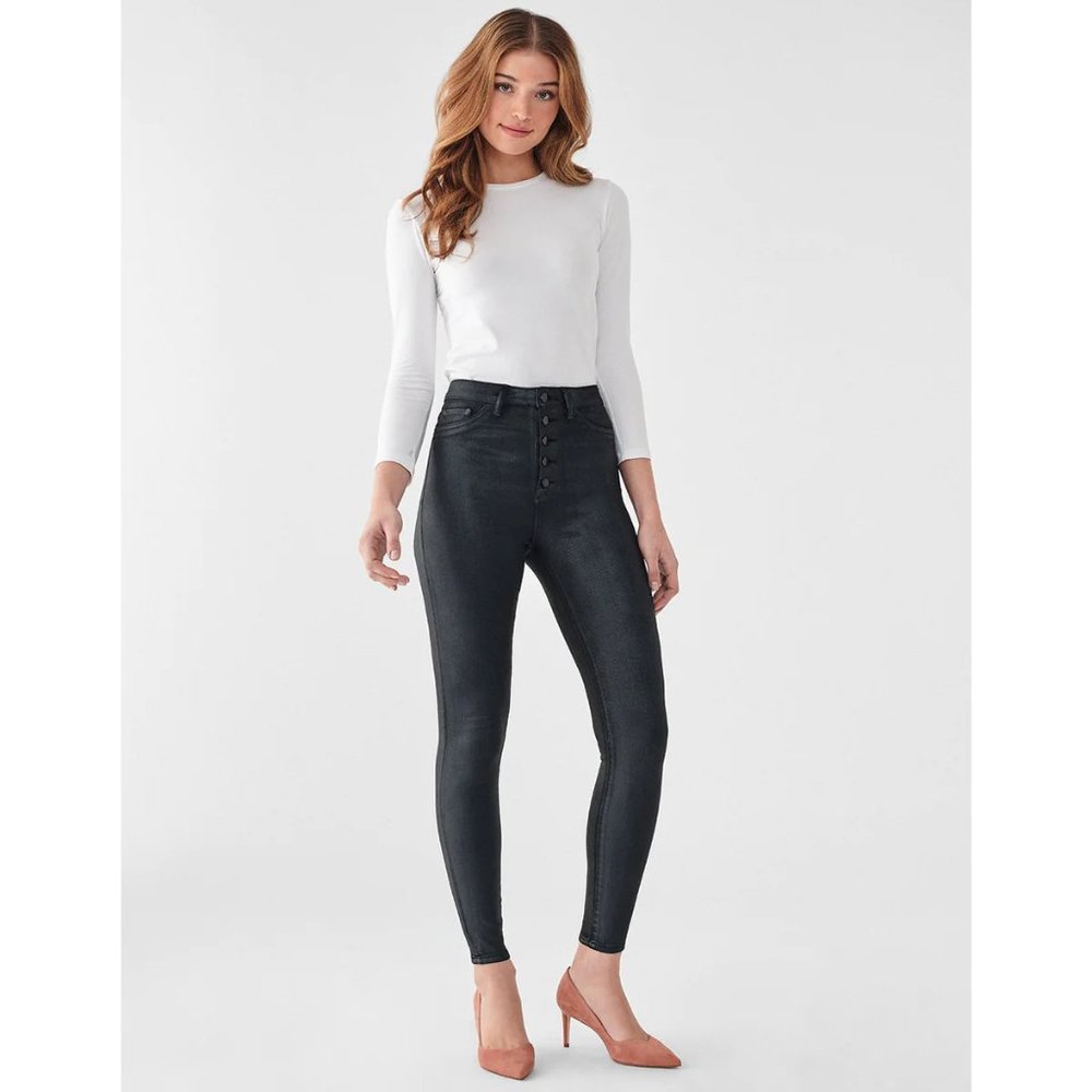 DL1961 - Chrissy Ultra High Rise Instasculpt Ankle Skinny in Graphite